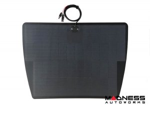 Nissan Frontier Flexible Solar Panel Kit - Complete Kit w/ Waterproof Controller + Hood Decal - 2005-2021 - 100W